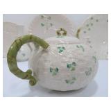 Collection of BELLEEK Shamrock China