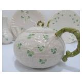Collection of BELLEEK Shamrock China