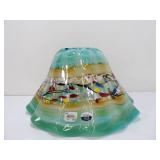 LARGE Brand New Colorful Art Glass Centerpiece Bowl