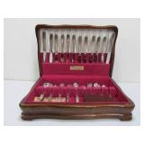 Nice Vintage Wallace Brothers Flatware Set w/Storage Case