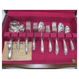 Nice Vintage Wallace Brothers Flatware Set w/Storage Case