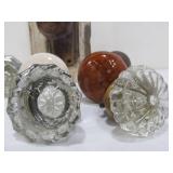 Antique Complete Door Hardware Set & Group of Door Knobs