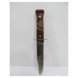 2 Vintage Fixed Blade Hunting Knives w/ Leather Sheaths