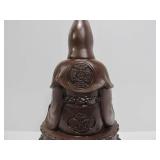 Terracotta Sitting Buddha Incense Burner Trinket Holder