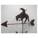 Metal "End of The Trail" Directional Weathervane