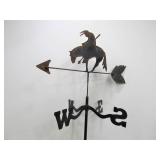 Metal "End of The Trail" Directional Weathervane