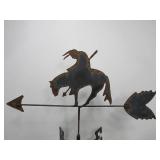 Metal "End of The Trail" Directional Weathervane