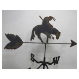 Metal "End of The Trail" Directional Weathervane