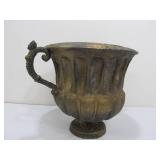 2 Ornate Vintage Metal Yard/Garden Urn Planters