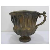 2 Ornate Vintage Metal Yard/Garden Urn Planters