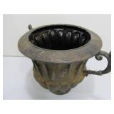 2 Ornate Vintage Metal Yard/Garden Urn Planters