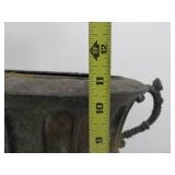 2 Ornate Vintage Metal Yard/Garden Urn Planters