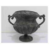 2 Ornate Vintage Metal Yard/Garden Urn Planters