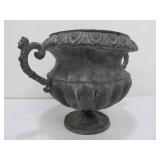 2 Ornate Vintage Metal Yard/Garden Urn Planters