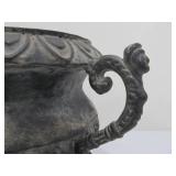 2 Ornate Vintage Metal Yard/Garden Urn Planters