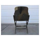 Vintage WW2 Era Military Painted Folding Chair