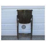 Vintage WW2 Era Military Painted Folding Chair