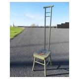 Vintage Scandinavian Rosemaled Wooden Chair