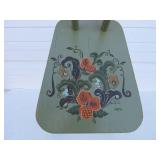 Vintage Scandinavian Rosemaled Wooden Chair