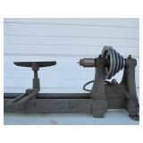 Vintage Montgomery Ward Powr-Kraft Bench Top Woodworking Lathe