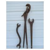 Group of Antique Antique Cast Iron Tools