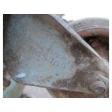 Old Vintage Industrial Steel Rolling Cart