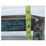 Old Vintage Industrial Steel Rolling Cart