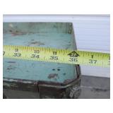 Old Vintage Industrial Steel 3-Tiered Rolling Cart