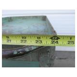 Old Vintage Industrial Steel 3-Tiered Rolling Cart
