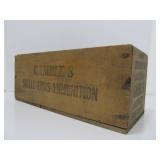 Antique Wooden GAMBLES .22 LR Advertising Ammo Crate