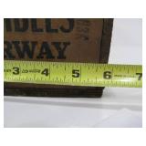 Antique Wooden GAMBLES .22 LR Advertising Ammo Crate
