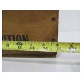 Antique Wooden GAMBLES .22 Short Advertising Ammo Crate