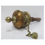Old Vintage Brass & Copper Handheld Tibetan Prayer Wheel