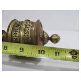 Old Vintage Brass & Copper Handheld Tibetan Prayer Wheel