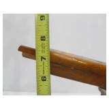 Antique Wooden Pattern on Steel Swivel Stand