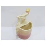 Vintage Mid Century HULL Art Pottery Dancing Lady Planter