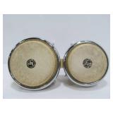 Small Chrome & Wood LP Double Lamp Drum