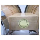 Small Chrome & Wood LP Double Lamp Drum