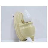 Matching Pair of Vintage Art Deco Pull Chain Wall Sconce Lights