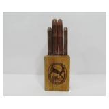Vintage Tramontina Kitchen Knife Set w/Knife Block