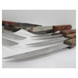 Vintage Tramontina Kitchen Knife Set w/Knife Block