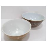 Pair Matching Vintage PYREX Nesting/Mixing Bowls