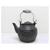 Signed John Wright Cast Iron Tea Kettle