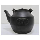 Signed John Wright Cast Iron Tea Kettle