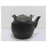 Signed John Wright Cast Iron Tea Kettle