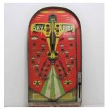 Larger Vintage SKY RIDE Parachute Table Top Pinball/Bagatelle Game