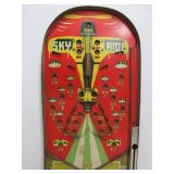 Larger Vintage SKY RIDE Parachute Table Top Pinball/Bagatelle Game