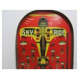 Larger Vintage SKY RIDE Parachute Table Top Pinball/Bagatelle Game