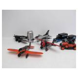 Larger Diecast HARLEY DAVIDSON Airplanes & 2 Trucks