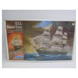 Large Sealed Vintage Monogram USS United States Naval Ship Model Kit